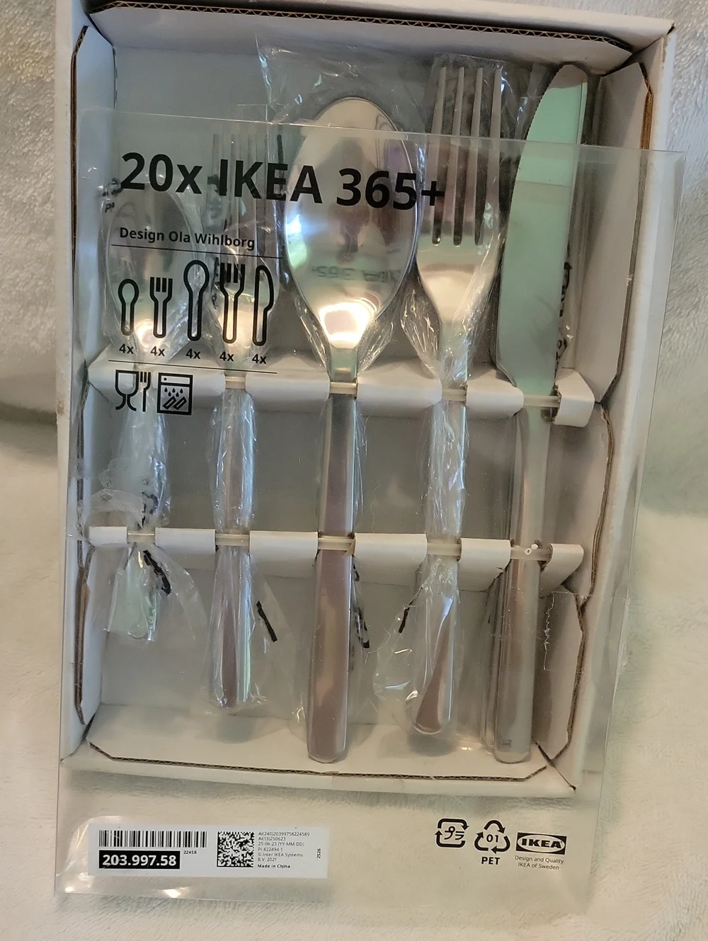 IKEA 365+ Stainless Steel Cutlery - 20 Piece